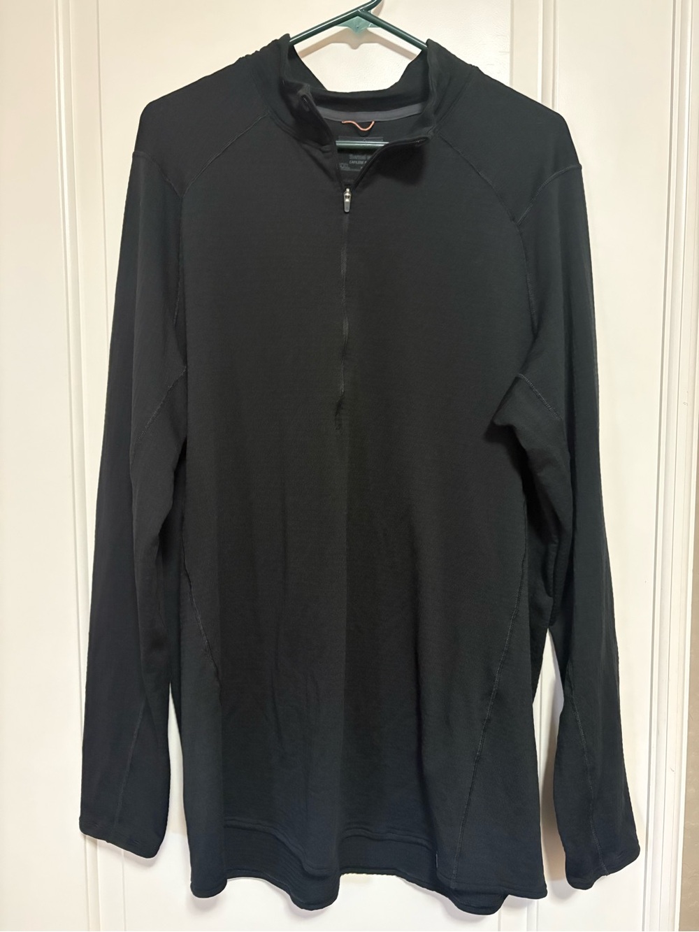 Patagonia-Black Men’s Quarter-Zip Sweater XXL Thermal Weight Baselayer